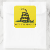 アメリカ国旗を踏み鳴らすな スクエアシール (バッグ)