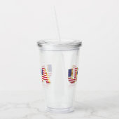 アメリカ国旗アクリルタンブラーUSA愛国的 アクリルタンブラー (左)