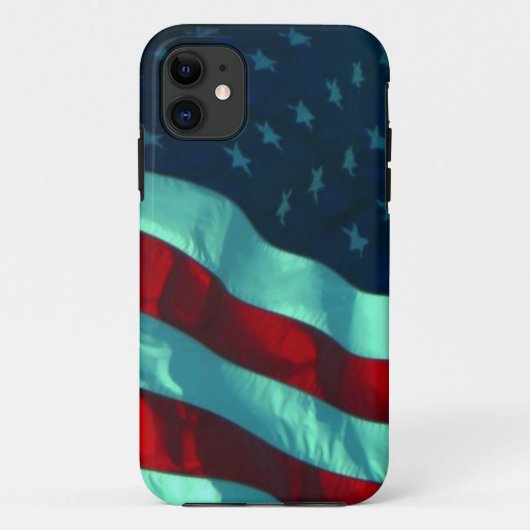 アメリカ国旗アップル Case-Mate iPhoneケース (裏面)