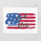 アメリカ国旗アメリカ愛国心を祝福 ポストカード (正面)