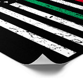 アメリカ国旗イタリアのアメリカのプライド7月4日 ポスター (角)