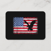 アメリカ国旗イーグルUSA 名刺 (裏面)