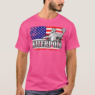 アメリカ国旗ウォーターポロ選手Usaウォーターポロゲート Tシャツ