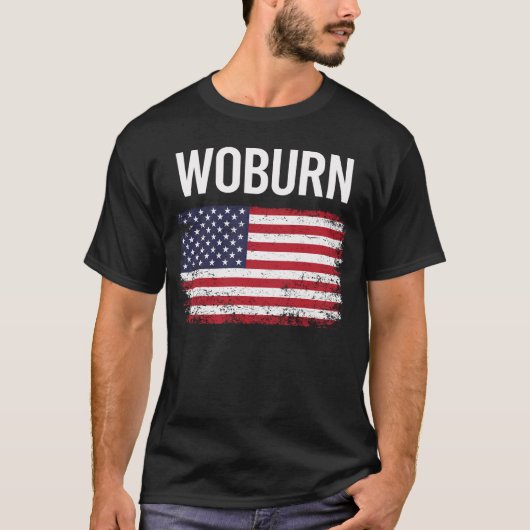アメリカ国旗ウォーバーン Tシャツ (正面)