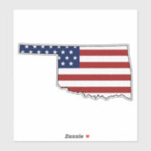 アメリカ国旗オクラホマ シール (シート)