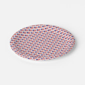 アメリカ国旗オリンピック・スポーツ愛国的おもしろい ペーパープレート (アングル)