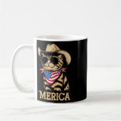 アメリカ国旗カウボーイサングラス コーヒーマグカップ (左)