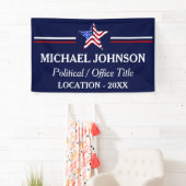 アメリカ国旗キャンペーン政治 横断幕 (インサイチュ)