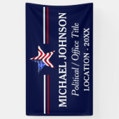 アメリカ国旗キャンペーン政治 横断幕 (縦)