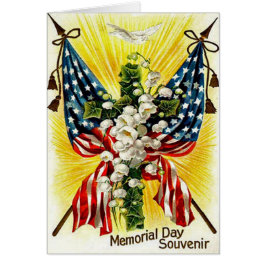 アメリカ国旗キリスト教の十字架のユリ