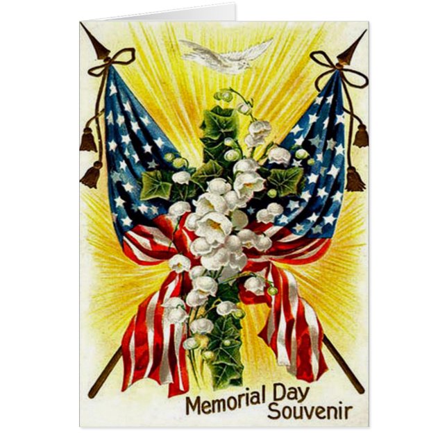 アメリカ国旗キリスト教の十字架のユリ (正面)