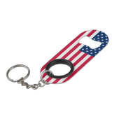 アメリカ国旗キーチェーンボトルオープナーUSA キーホルダー栓抜き (正面アングル)
