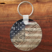 アメリカ国旗キーチェーン We The People キーホルダー (正面)