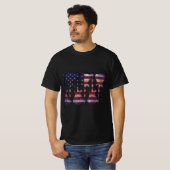 アメリカ国旗ギターアート Tシャツ (正面フル)