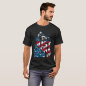 アメリカ国旗クアッドATVジャスト・ゴナ・センド・イット Tシャツ (正面フル)