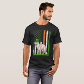 アメリカ国旗クバスズドッグSt patricks day Tシャツ (正面フル)