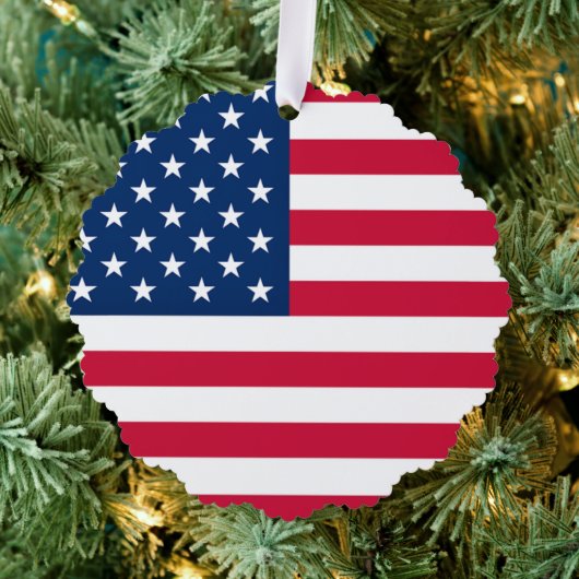 アメリカ国旗クリスマスオーナメントカード オーナメントカード (インサイチュ (木))