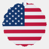 アメリカ国旗クリスマスオーナメントカード オーナメントカード (裏面)