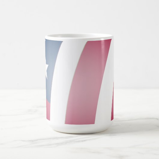 アメリカ国旗クールの星とストライプ コーヒーマグカップ (中央)