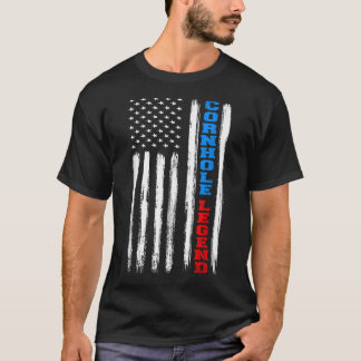 アメリカ国旗コーンホールレジェンドチャンピオンビーンバ Tシャツ