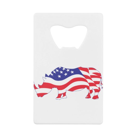 アメリカ国旗サイ クレジットカード栓抜き (正面)
