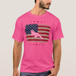 アメリカ国旗サラマンダー Tシャツ