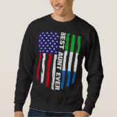 アメリカ国旗シエラレオネ最高の国旗エバーファム スウェットシャツ (正面)