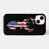 アメリカ国旗シカ iPhoneケース (裏面横)