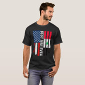 アメリカ国旗シリア最高の国旗ギエバーファミリー Tシャツ (正面フル)