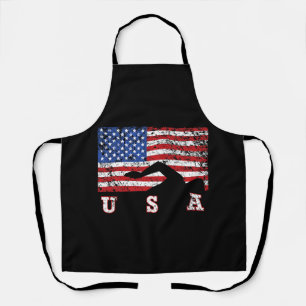 アメリカ国旗スイミングUSAギフトスイムチームプレミアム エプロン