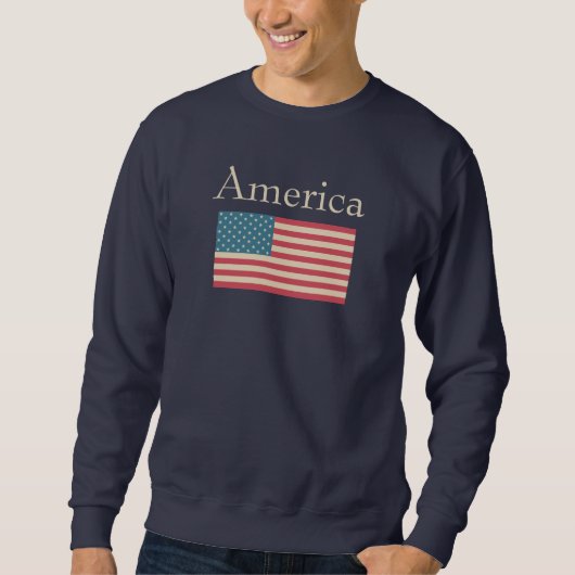 アメリカ国旗スウェットシャツ スウェットシャツ (正面)