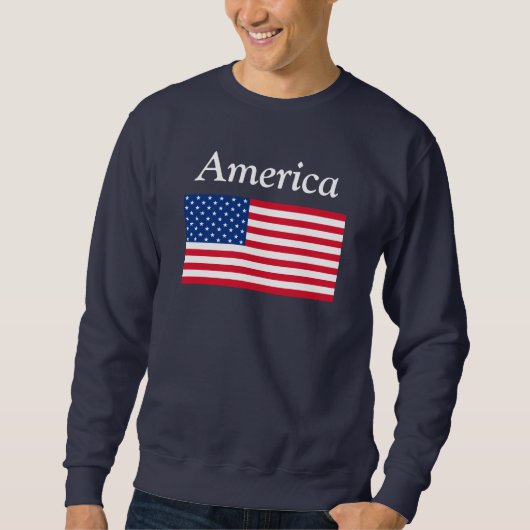 アメリカ国旗スウェットシャツ スウェットシャツ (正面)