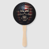 アメリカ国旗スカル ハンドファン (裏面)
