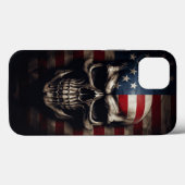 アメリカ国旗スカル Case-Mate iPhoneケース (裏面 (横))