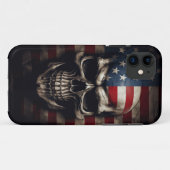 アメリカ国旗スカル Case-Mate iPhoneケース (裏面(横))