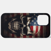 アメリカ国旗スカル Case-Mate iPhoneケース (裏面 (横))