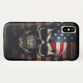 アメリカ国旗スカル Case-Mate iPhoneケース (裏面(横))