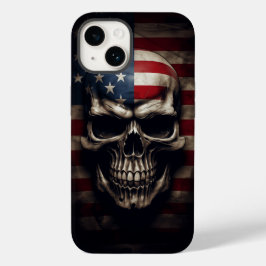アメリカ国旗スカル Case-Mate iPhone 14ケース