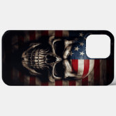 アメリカ国旗スカル Case-Mate iPhoneケース (裏面 (横))