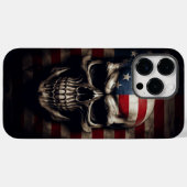アメリカ国旗スカル Case-Mate iPhoneケース (裏面 (横))