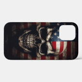 アメリカ国旗スカル Case-Mate iPhoneケース (裏面 (横))