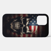 アメリカ国旗スカル Case-Mate iPhoneケース (裏面 (横))