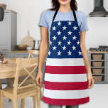 アメリカ国旗スターズストライプ愛国的BBQ エプロン<br><div class="desc">アメリカのプライドや与え特別な贈り物を、赤白青デザインでアメリカの国旗のエプロンでモダン見せる。アメリカのフラッグバーベキューのエプロンデザインで、赤と青の星とストライプは、7月4日バーベキューのパーティー、メモリアルデーのパーティー、家族の懇親会、軍隊の卒業または退職の贈り物や愛国的なお祝いに最適である。COPYRIGHT © 2020 Judy Burrows, Black Dog Art - All Rights Reserved.アメリカ国旗のスターストライプズ愛国的BBQエプロン</div>