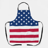 アメリカ国旗スターズストライプ愛国的BBQ エプロン (正面)