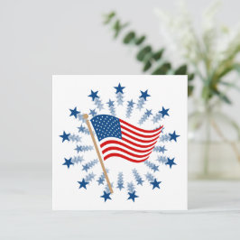 アメリカ国旗スターバスト花火7月4日 シーズンカード