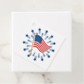 アメリカ国旗スターバスト花火7月4日 フェイバータグ (インサイチュ)