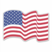 アメリカ国旗ステッカー シール (正面)
