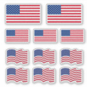 アメリカ国旗ステッカー シール (正面)