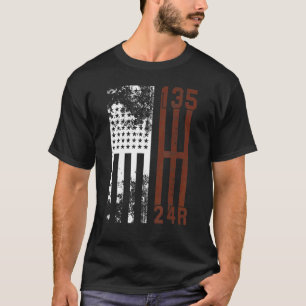 アメリカ国旗ステックシフトギア 4x4 SUV オフロード トレイル Tシャツ