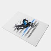 アメリカ国旗スノーモービルシャツメンズスノーモービルリディ ドアマット (アングル)